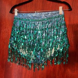 Festival sequin short shorts